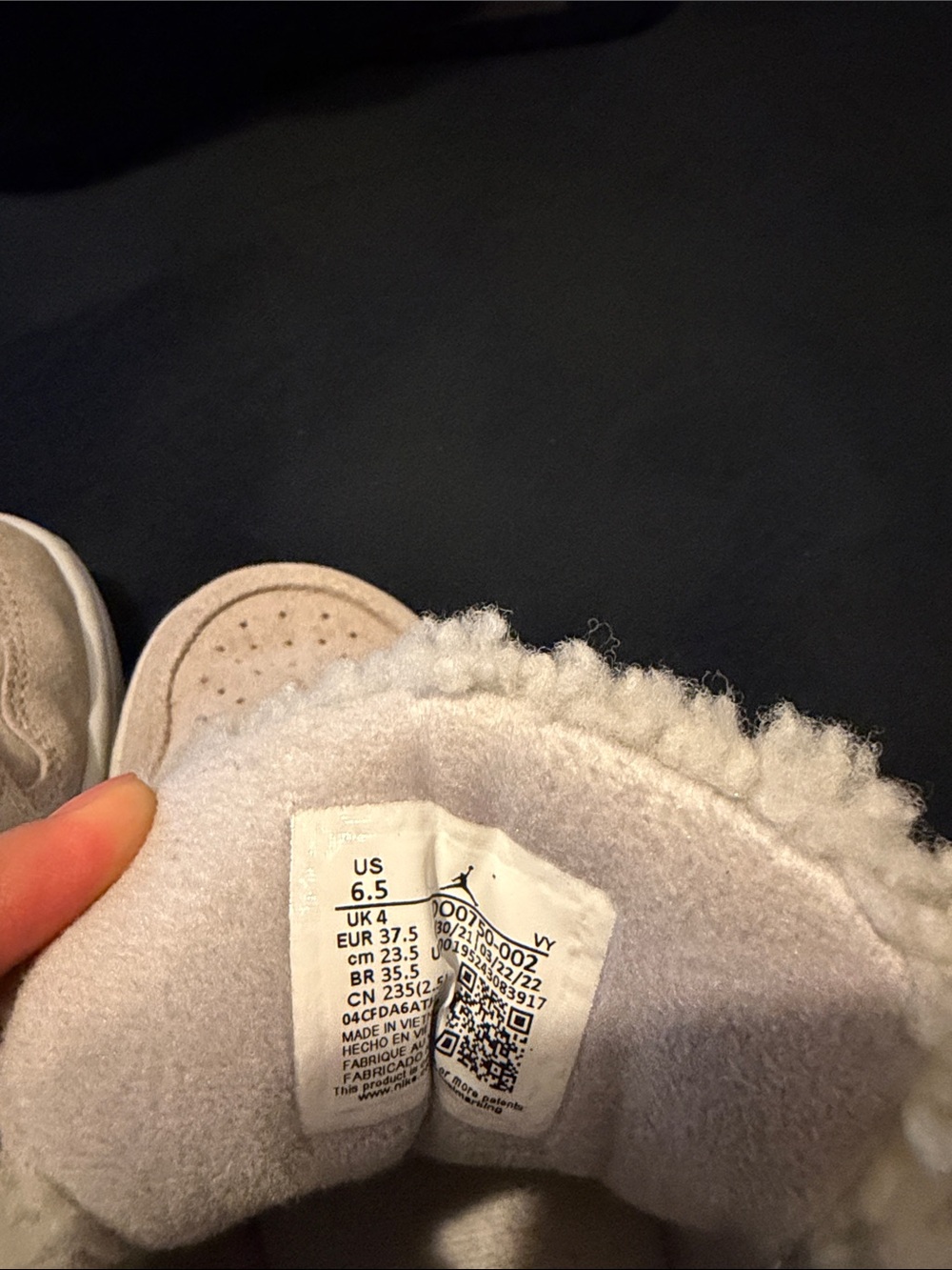 Nike Women's Suede Shearling-Lined Sneakers - Pale Pink - Picture 3 of 4